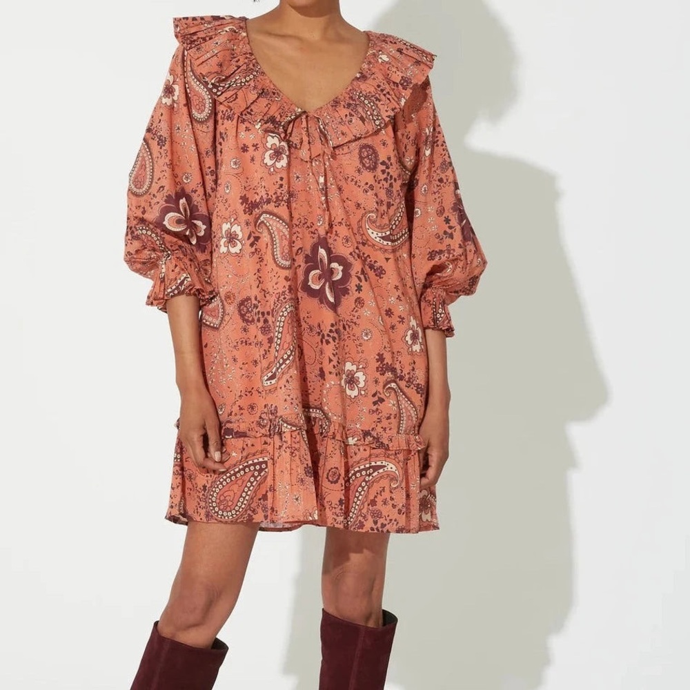 NWOT Cleobella Danica Mini Dress Rhode Paisley Women’s Size S